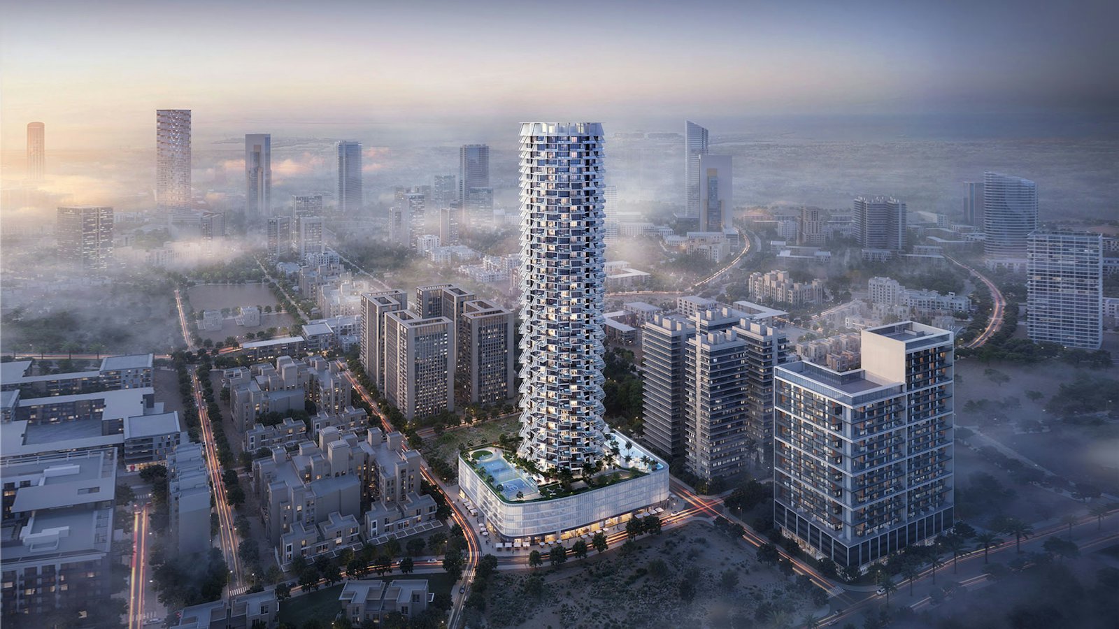 Binghatti Grove in Jumeirah Village Circle, Dubai